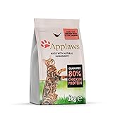 Applaws Katzentrockenfutter Adult, Huhn mit extra Lachs, getreidefrei und komplett 2kg (1 Packung)