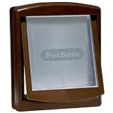 PetSafe Staywell Original Katzenklappe u. Hundeklappe, 2 Verschluss-Optionen inkl. Verschlussplatte,...