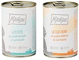 MjAMjAM - Premium Nassfutter für Katzen - Monopaket 1 - mit Huhn und Pute, 6er Pack (6 x 400 g),...