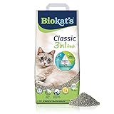 Biokat's Classic fresh 3in1 mit Frühlings-Duft - Klumpende Katzenstreu mit 3 unterschiedlichen...