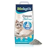 Biokat's Classic fresh 3in1 mit Cotton Blossom-Duft - Klumpende Katzenstreu mit 3 unterschiedlichen...