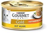 PURINA GOURMET Gold Raffiniertes Ragout Katzenfutter nass, mit Huhn, 12er Pack (12 x 85g)
