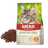 MERA Cats Sensitive Adult Huhn, Trockenfutter für Sensible Katzen, getreidefrei & nachhaltig,...