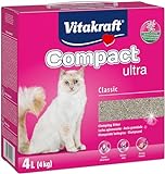 Vitakraft Compact ultra, Katzenstreu, nicht klumpendes Streu, saubere und einfache Entfernung (1x...